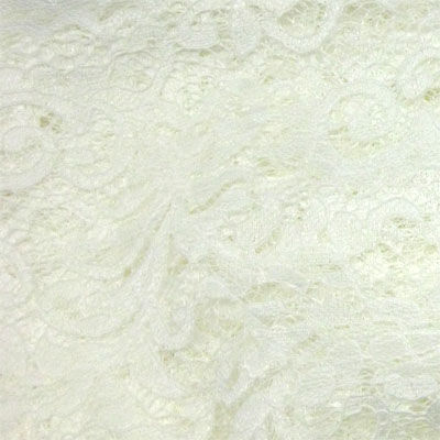 off white double sided scalloped edge lace