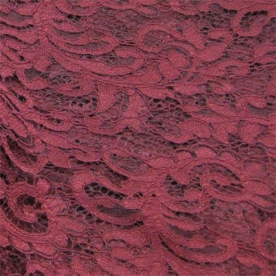 cabernet double sided scalloped edge lace