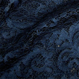 midnight double sided scalloped edge lace