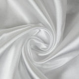 white polyester satin