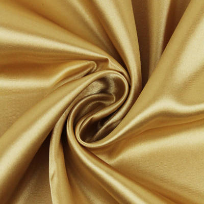 gold polyester satin