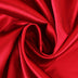 red polyester satin