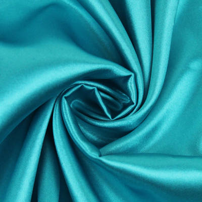 peacock polyester satin