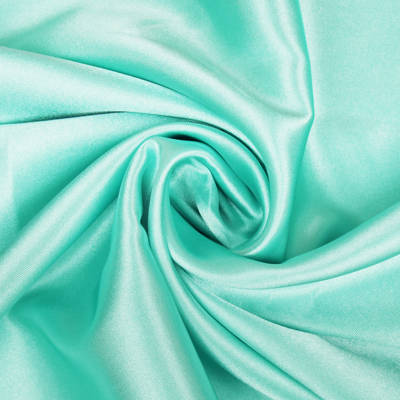 robins egg blue polyester satin