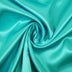 aqua polyester satin