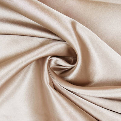 taupe polyester satin