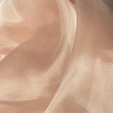 rose dust shiny organza