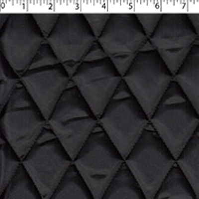 black diamond quilt polyester lining with a polypropylene backing