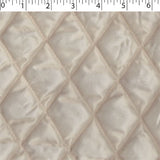 oyster diamond quilt polyester lining with a polypropylene backing