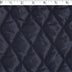 navy diamond quilt polyester lining with a polypropylene backing