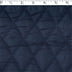navy polyester diamond quilt stain. Acetate lining Face, Polyester fill, and Polypropylene back