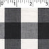 light weight polyester cotton 1 inch gingham in black and white