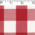 light weight polyester cotton 1 inch gingham in red and white
