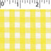 light weight polyester cotton 1/4 inch gingham in yellow and white