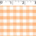 light weight polyester cotton 1/4 inch gingham in orange and white