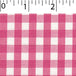 light weight polyester cotton 1/4 inch gingham in bright pink and white