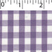 light weight polyester cotton 1/4 inch gingham in lilac and white