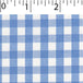 light weight polyester cotton 1/4 inch gingham in light blue and white