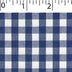 light weight polyester cotton 1/4 inch gingham in royal and white