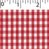 light weight polyester cotton 1/8 inch gingham in red and white