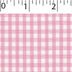 light weight polyester cotton 1/8 inch gingham in pink and white