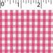 light weight polyester cotton 1/8 inch gingham in bright pink and white
