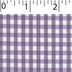 light weight polyester cotton 1/8 inch gingham in lilac and white
