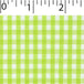 light weight polyester cotton 1/8 inch gingham in apple green and white