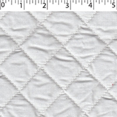 white polyester cotton face and back quilted broadcloth with 4 oz polyester fill