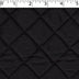 black polyester cotton face and back quilted broadcloth with 4 oz polyester fill