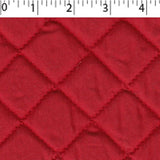 red polyester cotton face and back quilted broadcloth with 4 oz polyester fill
