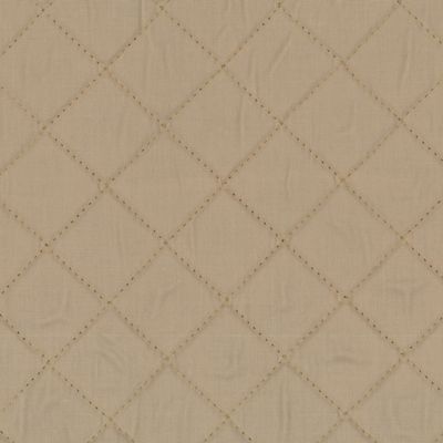 sand  polyester cotton face and back quilted broadcloth with 4 oz polyester fill