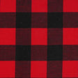 1 1/2" red/black buffalo check flannelette