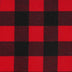 1 1/2" red/black buffalo check flannelette