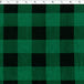 1 1/2" green/black buffalo check flannelette