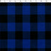 1 1/2" royal/black buffalo check flannelette