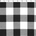 1 1/2" white/black buffalo check flannelette