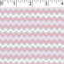 grey ground cotton flannelette with pink zigzag