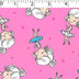 petunia ground cotton flannelette with little dancers
