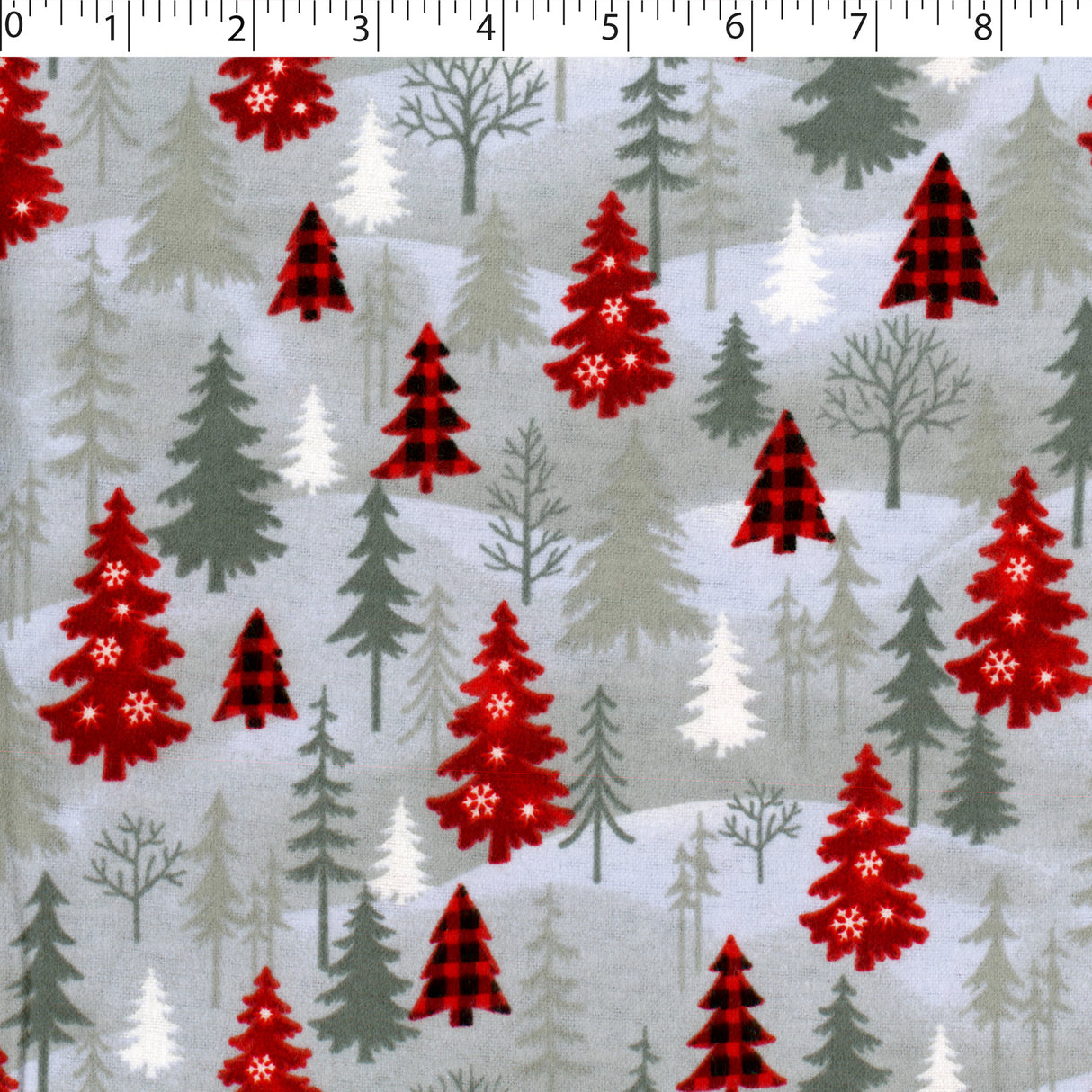 FLANNELETTE PRINTS - FESTIVE TREES