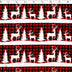 white reindeer stripe with red and black buffalo check background flannelette print