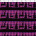 black reindeer stripe with petunia and purple buffalo check background flannelette print