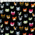 FLANNELETTE PRINTS - KITTY SMILES
