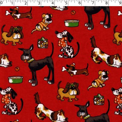 FLANNELETTE PRINTS - DOG PARK