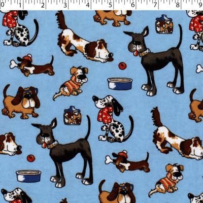 FLANNELETTE PRINTS - DOG PARK