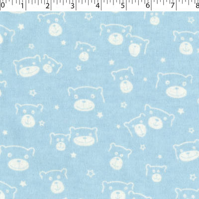 FLANNELETTE PRINTS - BEAR FACE