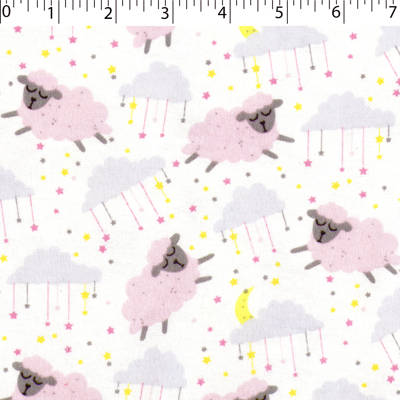 FLANNELETTE PRINTS - SLEEPY SHEEP II