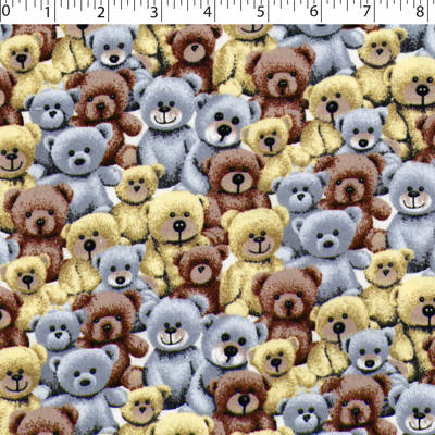 FLANNELETTE PRINTS - TEDDIES