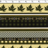 TRUE NORTH FLANNELETTE - LEAF STRIPE