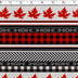 TRUE NORTH FLANNELETTE - LEAF STRIPE